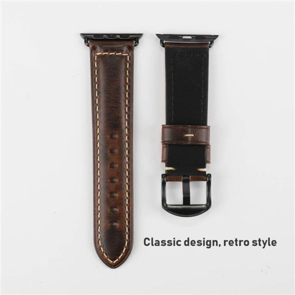 Unique Leather Bands Compatible with Apple Watch 45mm 42mm 44mm Band Men Women